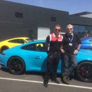 Joe in Porshe Experience center, Carson, CA