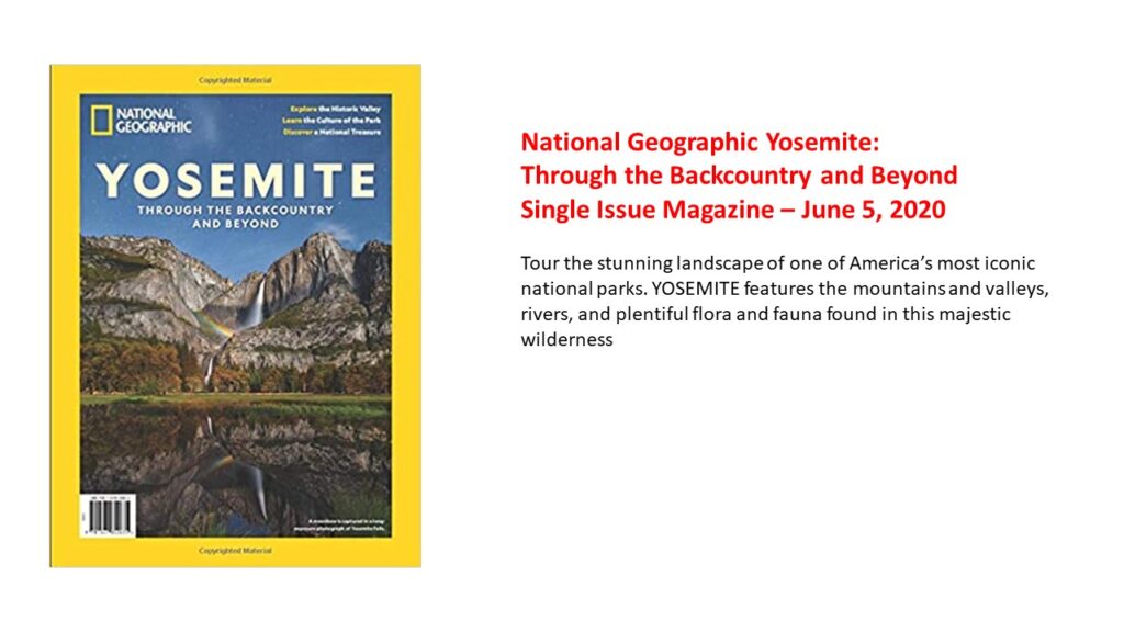 Yosemite issue of National Geographic